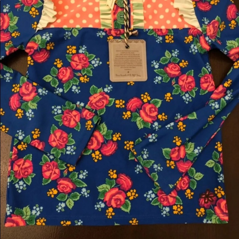 NWT Matilda Jane GIRLS Rash Guard SZ 6 - Picture 3 of 3